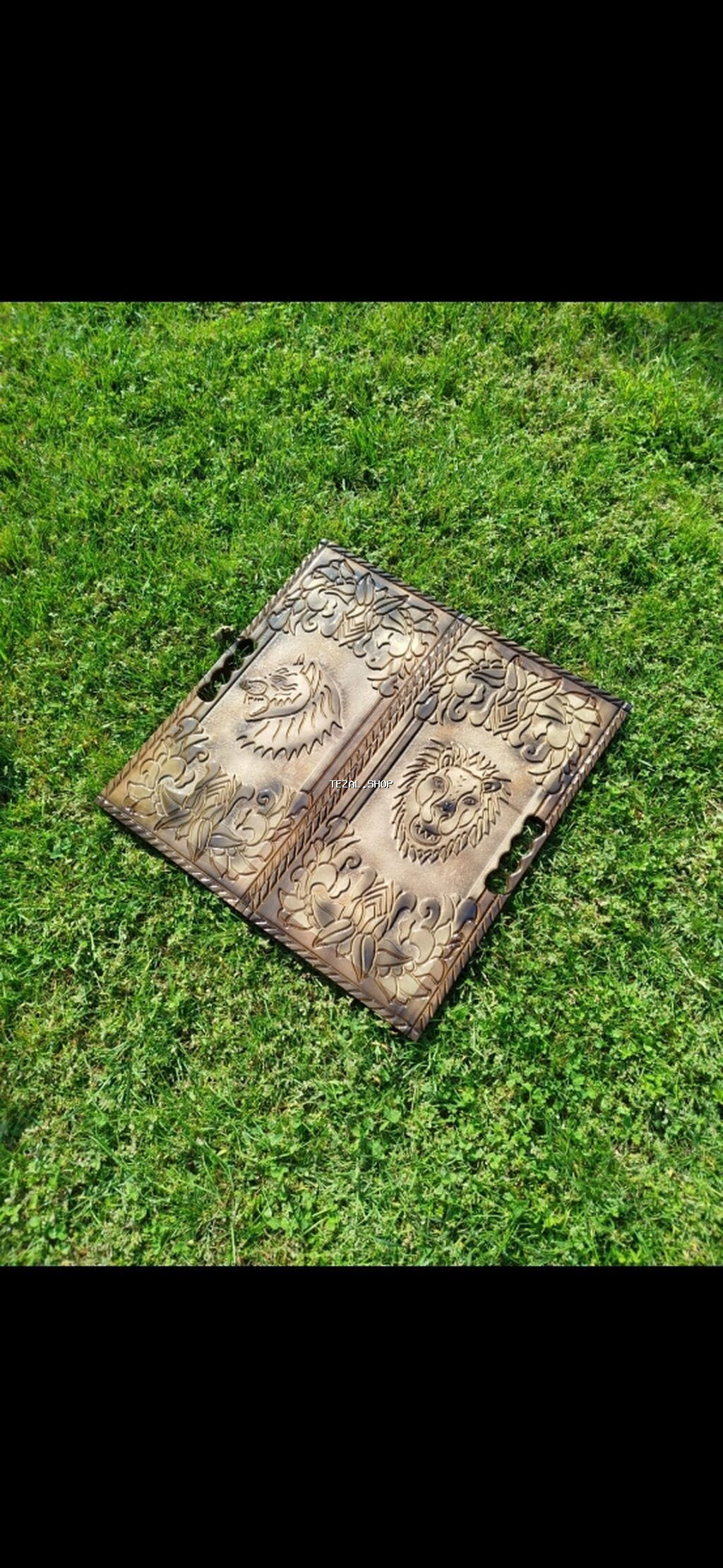 Ağacdan oyma nərd-taxta dəsti - Material: bərk ağac, əl işi oyma və - şəkil 4