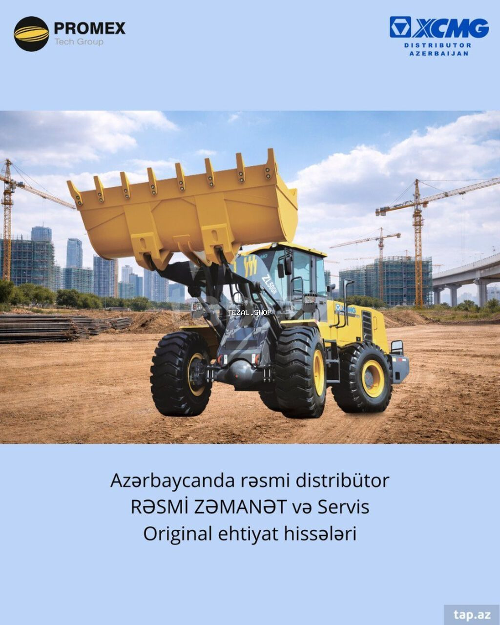 XCMG ZL50GN,2026 il, ağır yük daşıma və yükləmə işləri üçün nəzərdə