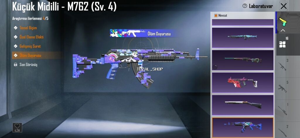 PUBG HESAB SATILIR🔥 71 lvl 77 destansı 187 silah deseni 16 yüksələn