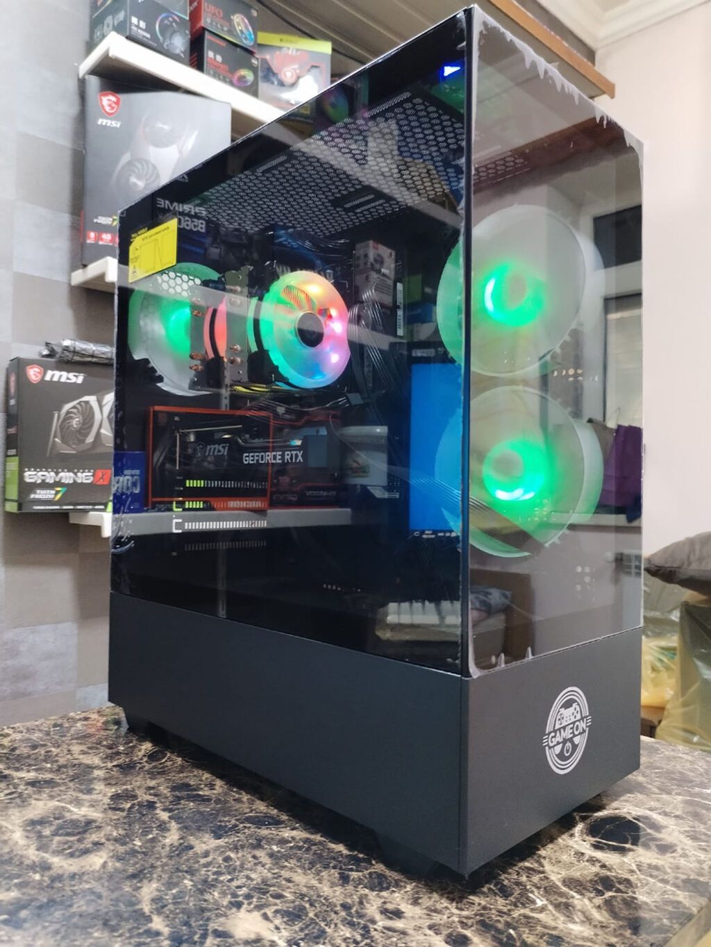 Yeni core i5 12400f16 gb ram, Rtx 3050 8 gb Msi 512 gb ssd m2, 750