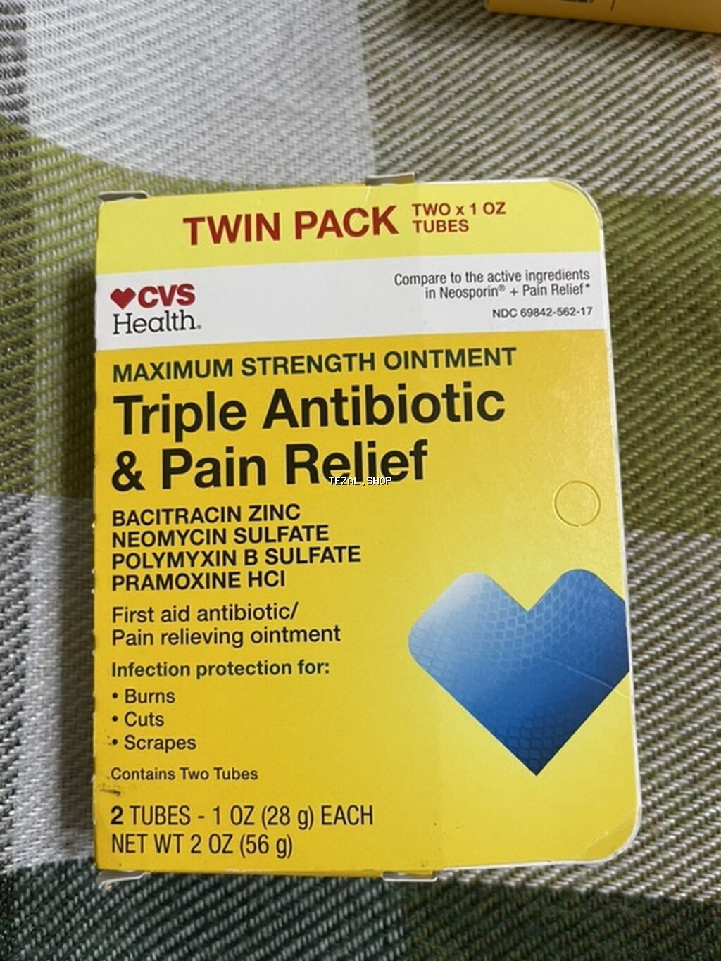 *Neosporin* — antibakterial təsirli məlhəmdir. Tərkibində üç növ - şəkil 3