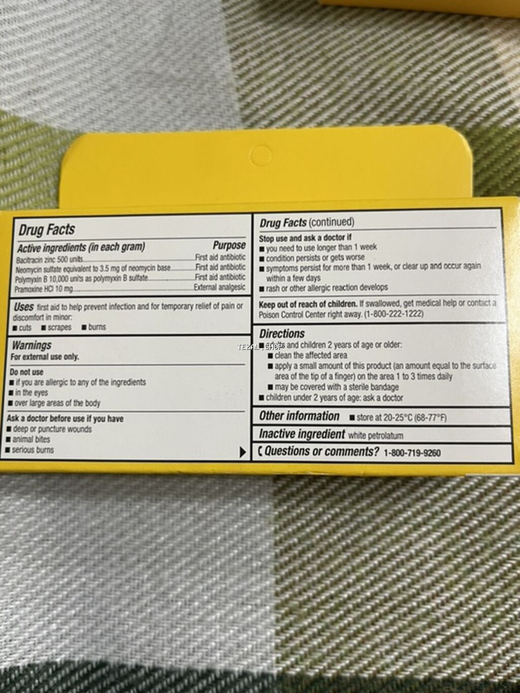 *Neosporin* — antibakterial təsirli məlhəmdir. Tərkibində üç növ - şəkil 4