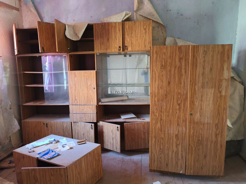 Modul tipli qonaq otağı mebel dəsti - Material: ağac teksturalı