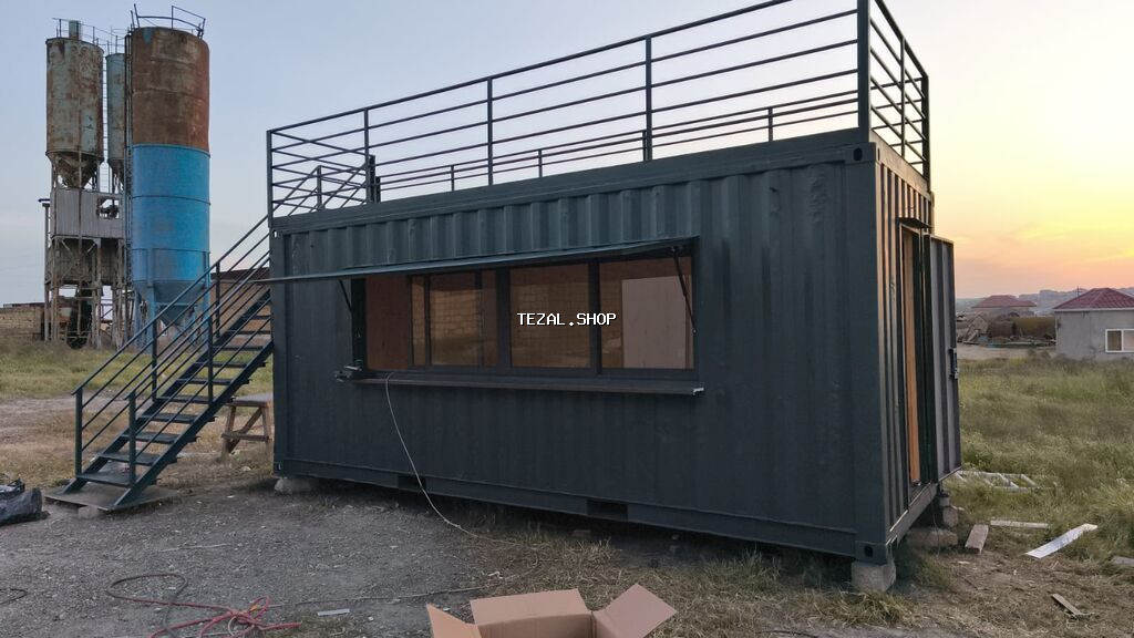 .Tam temirli,islek konteyner- mini restoran satilir qida satisi ucun