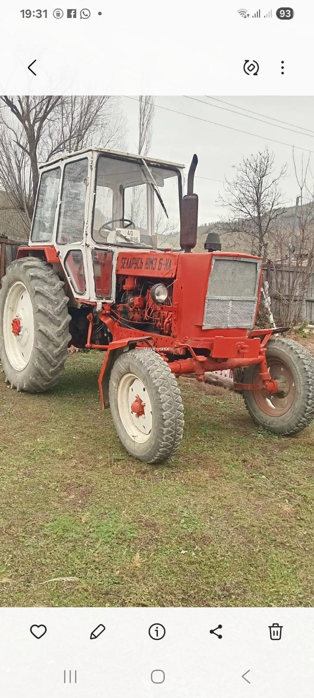 Traktor Belarus YMZ .qiyməti 6000 .saz vəziyyətdə .işləkdir - şəkil 4