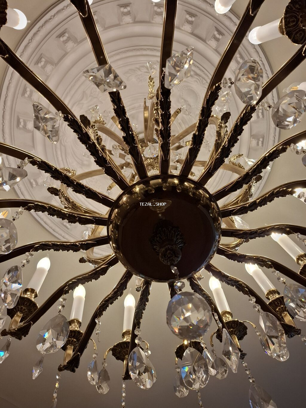 Çılçıraq, 10 və daha çox lampa, Metal - şəkil 3