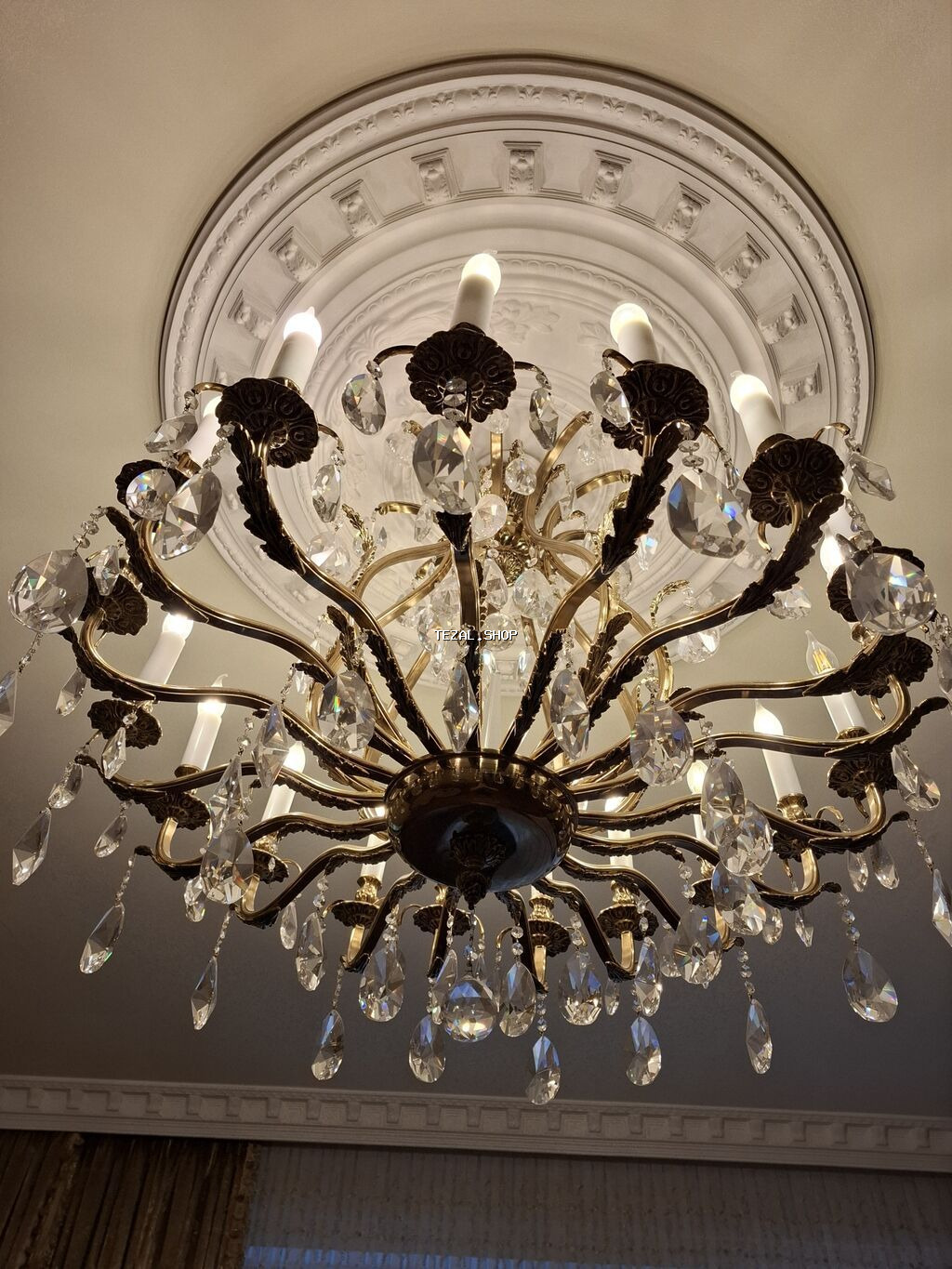 Çılçıraq, 10 və daha çox lampa, Metal - şəkil 5