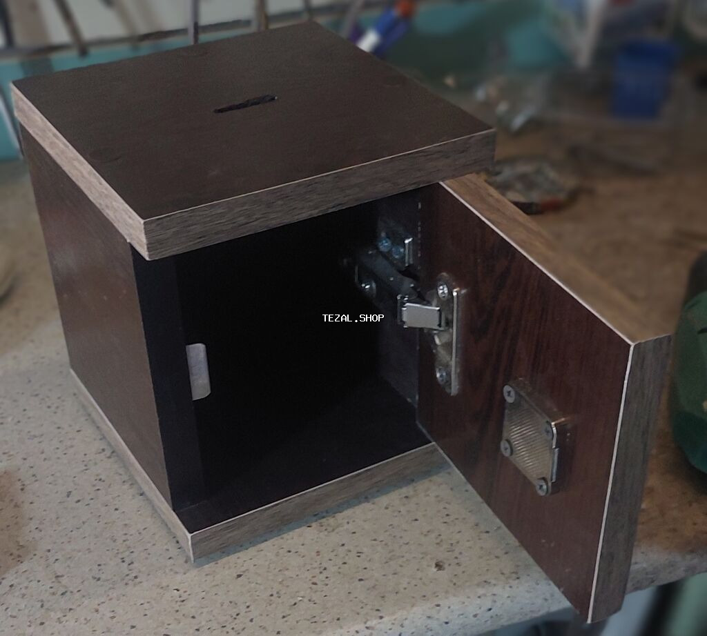 Taxta ianə/qutu sandığı – kilidli - Material: qalın kontrplak/taxta - şəkil 2