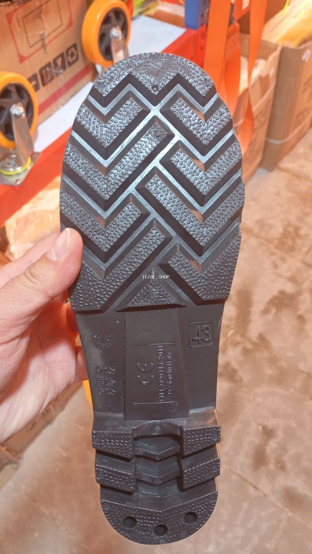 Sənaye/iş üçün PVC rezin çəkmə - Material: möhkəm PVC (suya və