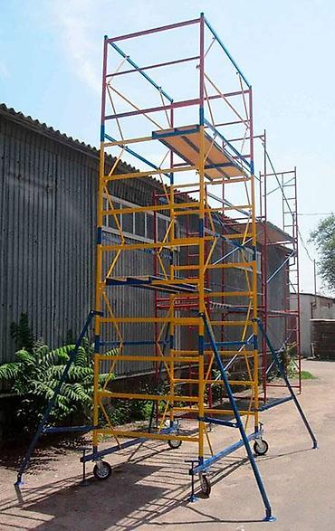 Təkərli Dəmir lesa iskələ icarəsi. !!! Təkərli daşınabilən 7 metrəlik - şəkil 4