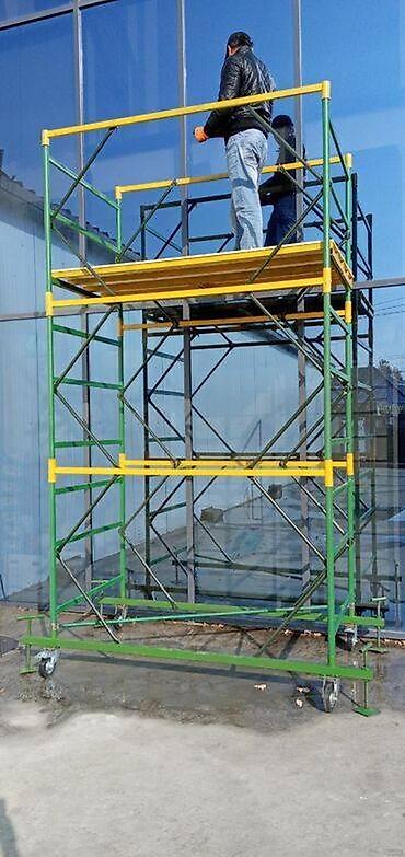 Təkərli Dəmir lesa iskələ icarəsi. !!! Təkərli daşınabilən 7 metrəlik - şəkil 3