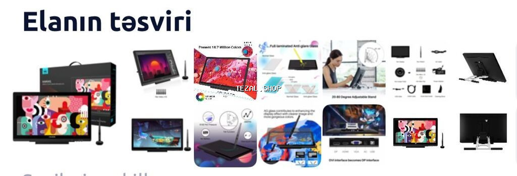 Huion Kamvas 20 Qrafik Planşet + Stand Xüsusiyyətlər və təfərrüatlar - şəkil 4