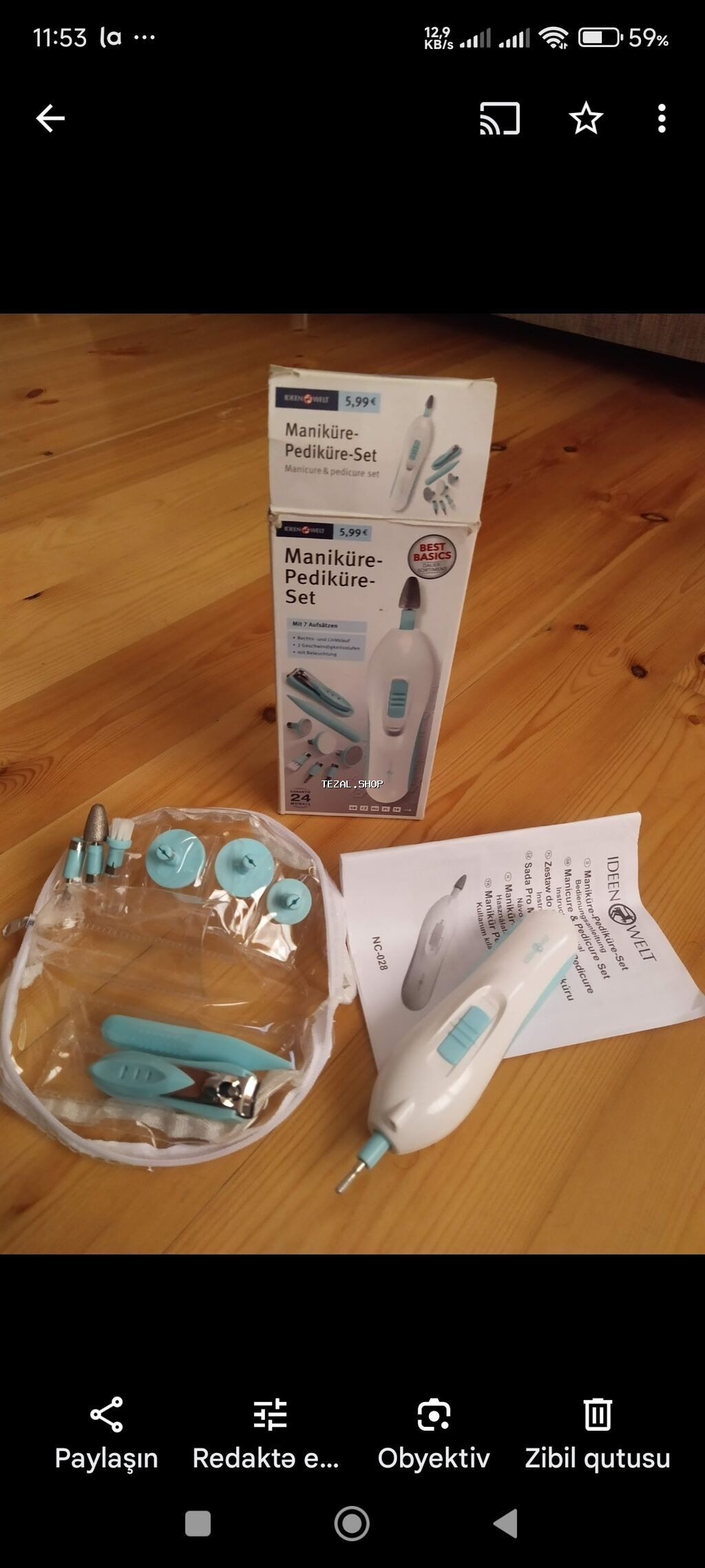 Manikur. pedikur. aparati. Germaniyanindi. Primark - şəkil 3