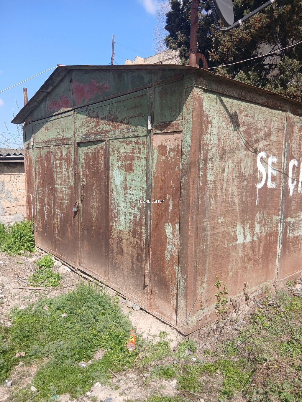 Metall qaraj/konteyner tipli anbar - Material: Tamamilə metaldan