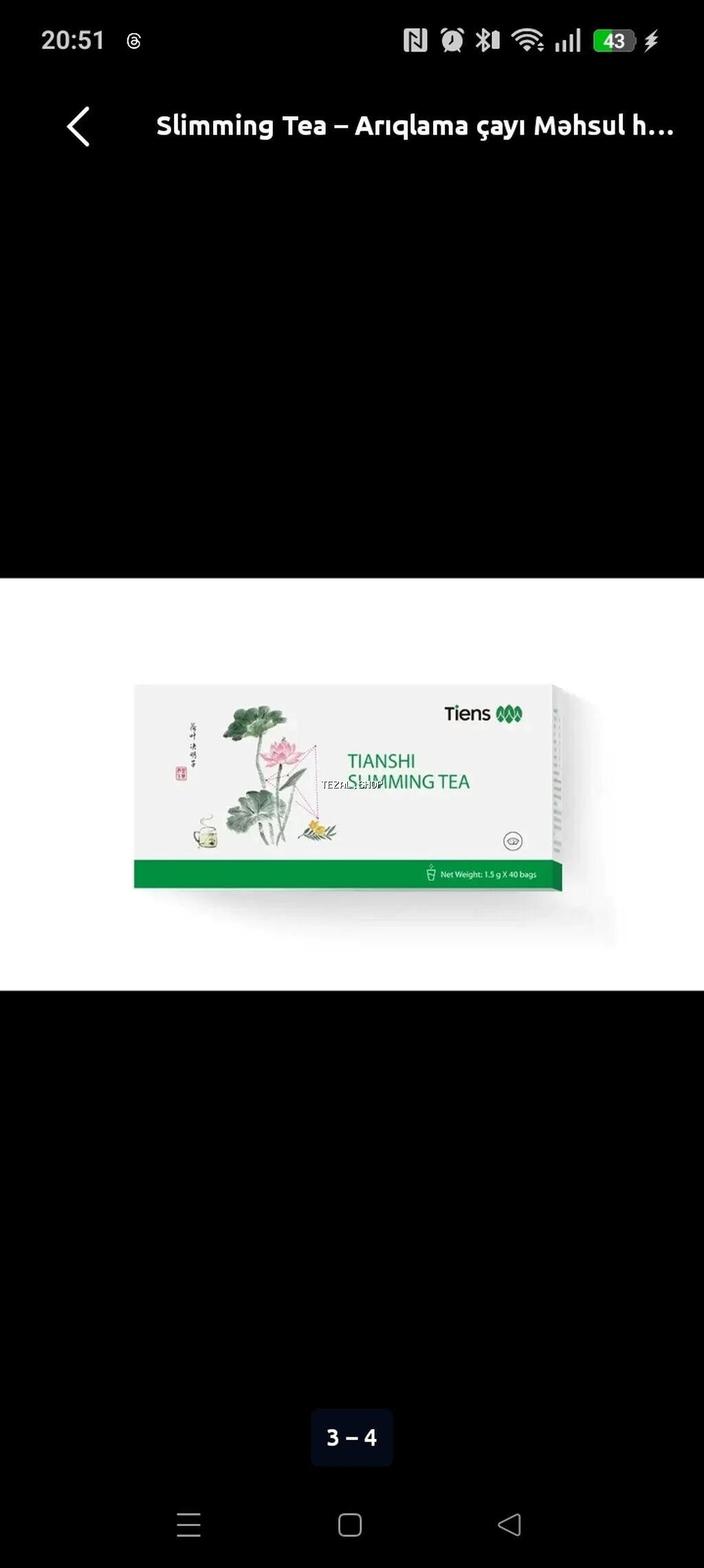 Tiens Tianshi Slimming Tea – bitki tərkibli arıqlama çayı Arıqlama; - şəkil 2
