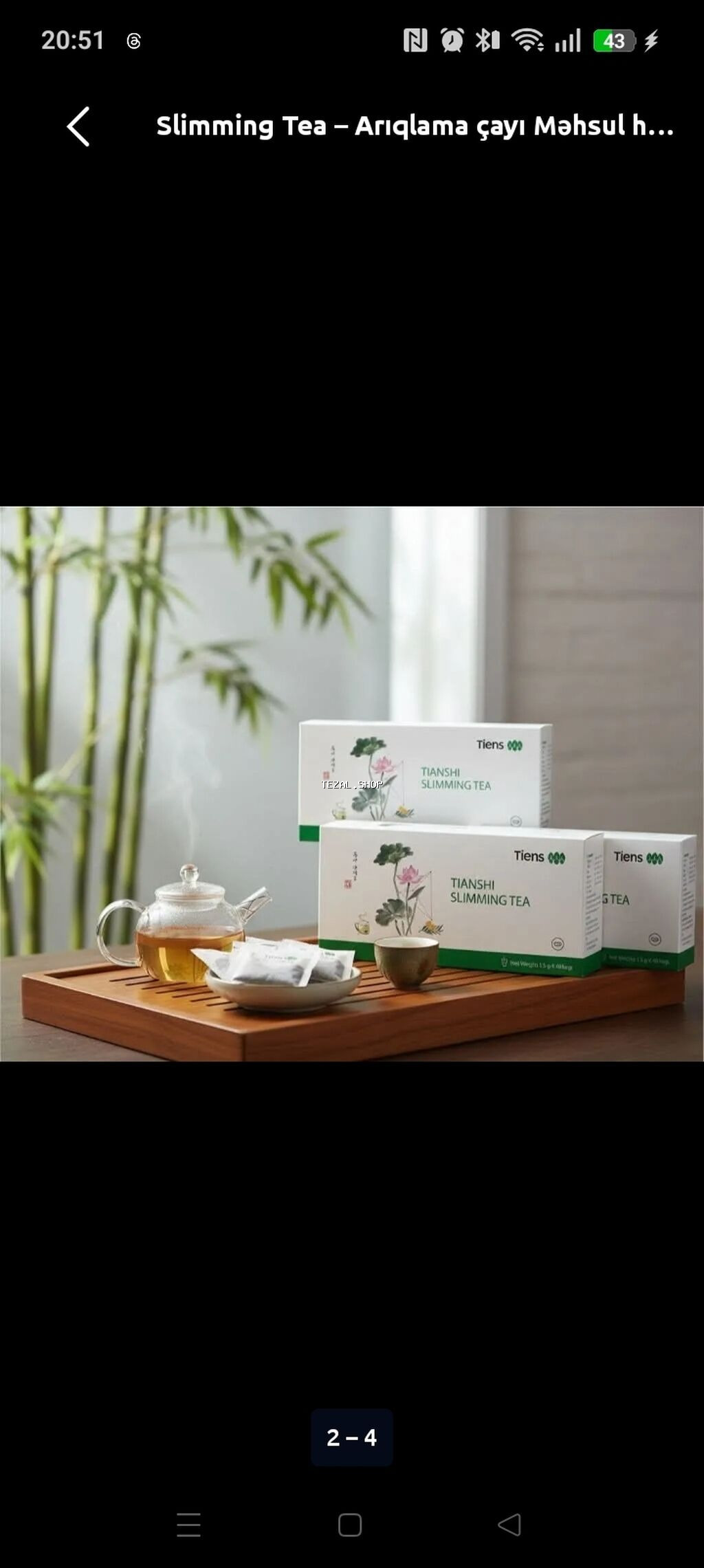 Tiens Tianshi Slimming Tea – bitki tərkibli arıqlama çayı Arıqlama; - şəkil 4
