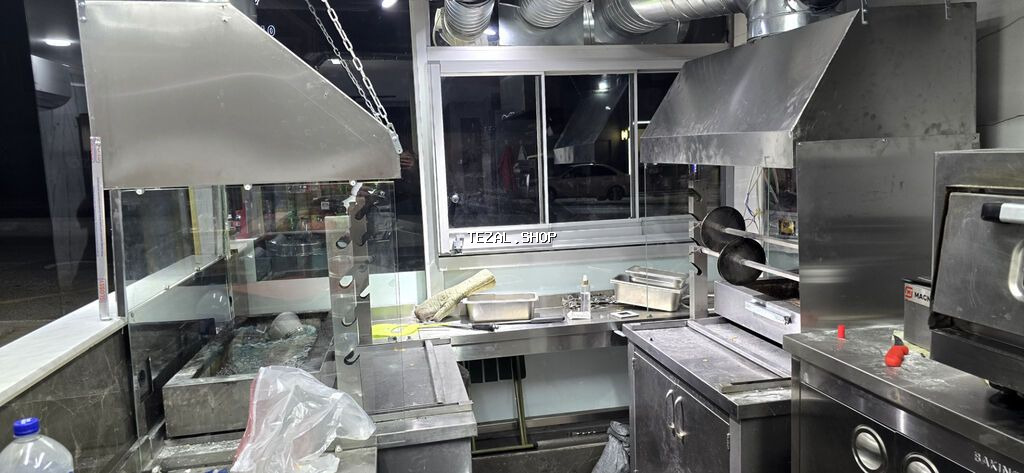 Paslanmayan poladdan peşəkar manqal və tüstü sorucu sistemli ızgara - şəkil 2