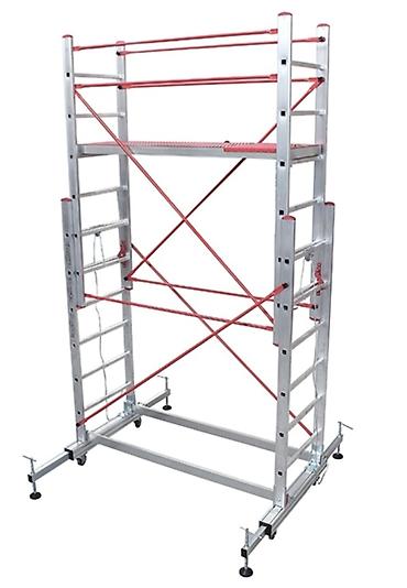 2×2 4 metrə alüminium teleskopik iskələ (lesa). ●Xüsusi lehimli - şəkil 2