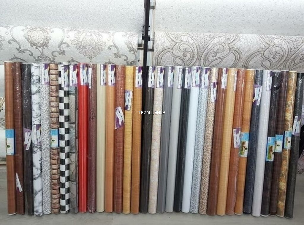 Vinil Divar Kağızları Arxası Özü Yapışqandır. Rulon da 10 metr olur - şəkil 2