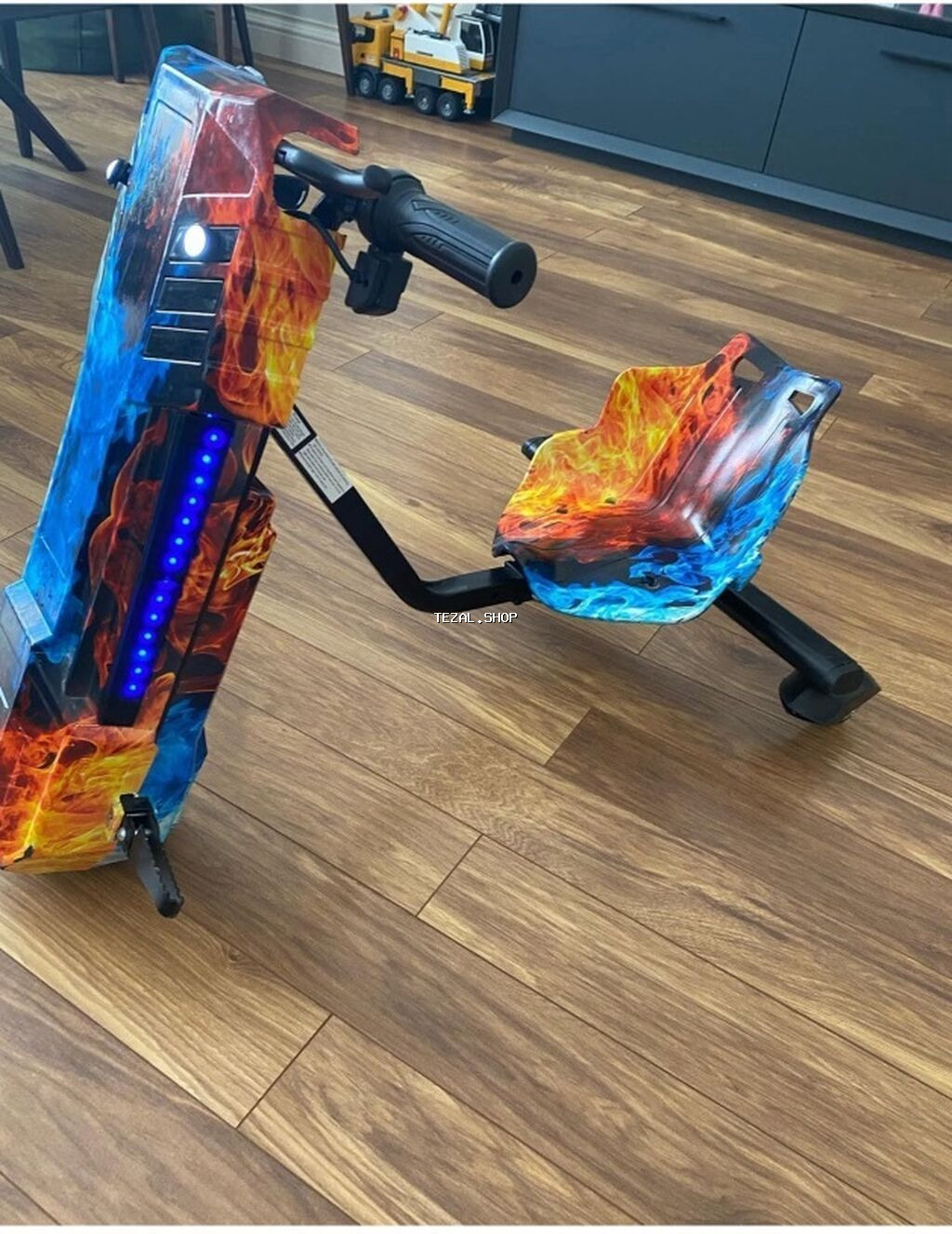 Uşaq üçün elektrikli drift skuter – “Fire & Ice” dizayn - Rulonlu - şəkil 3