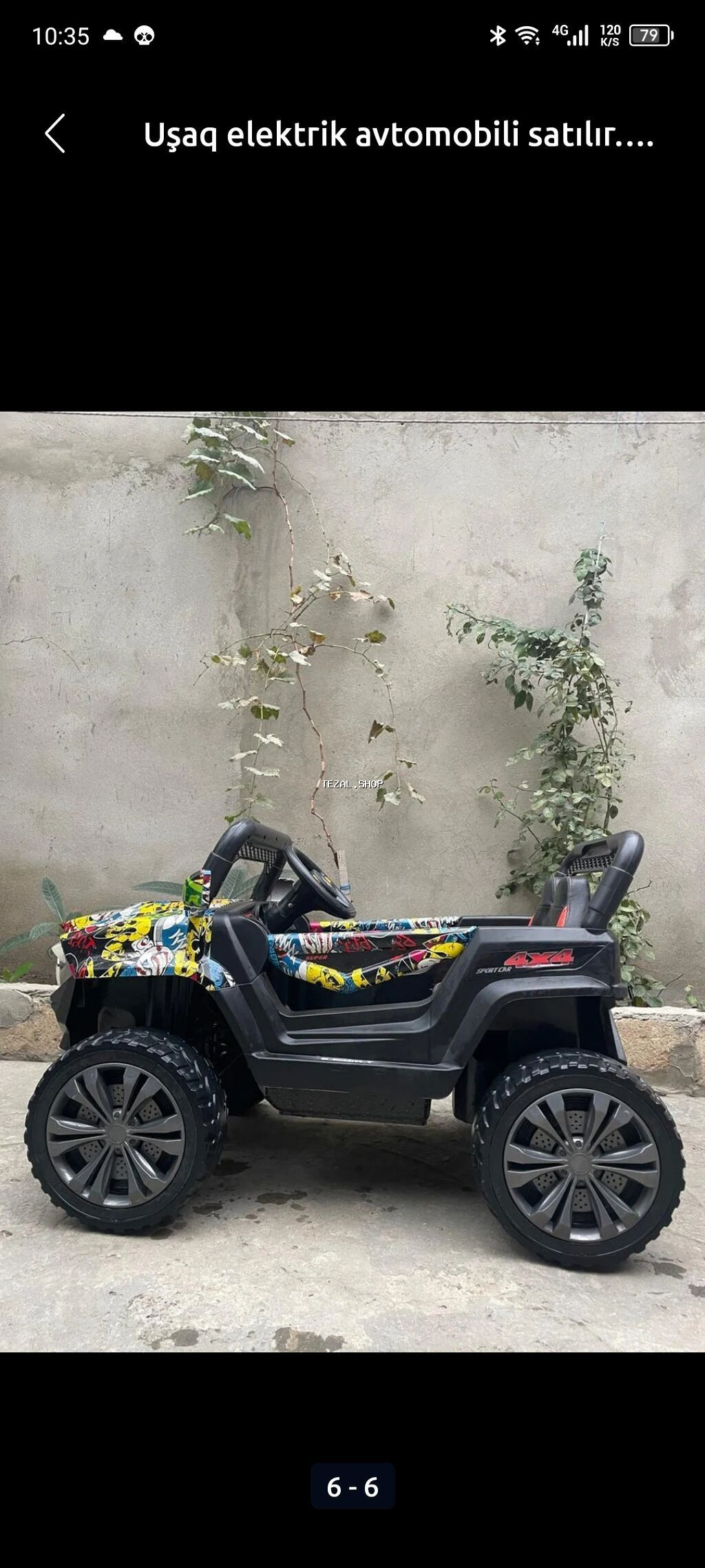 Uşaq elektrik avtomobili satılır. az istifadə olunub