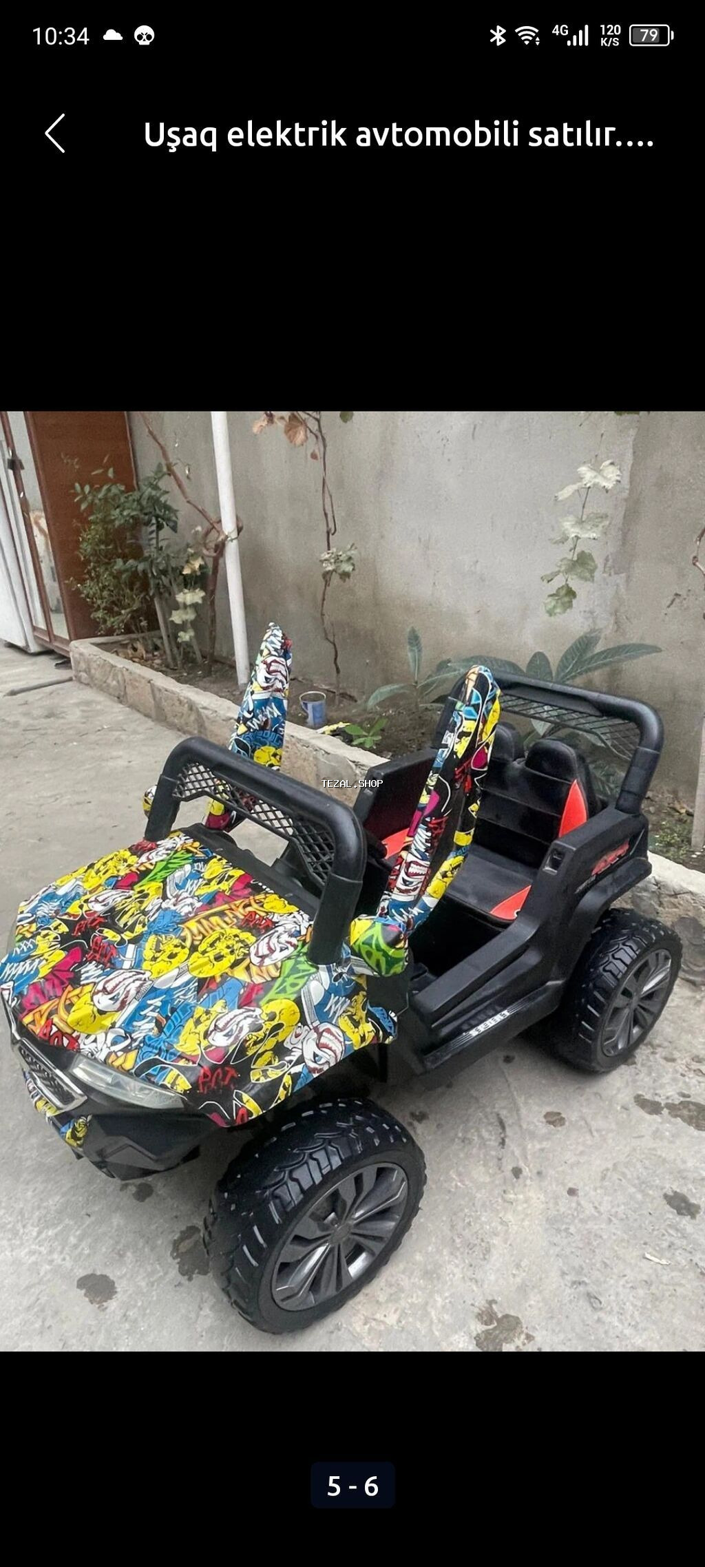 Uşaq elektrik avtomobili satılır. az istifadə olunub - şəkil 2