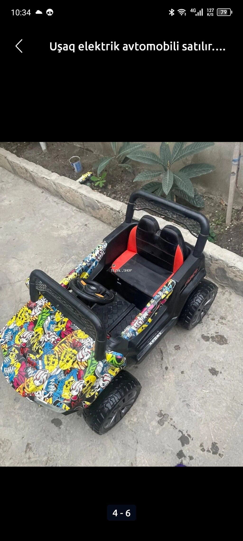 Uşaq elektrik avtomobili satılır. az istifadə olunub - şəkil 3