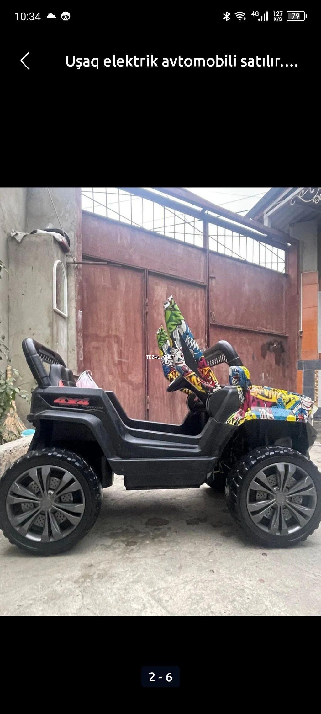 Uşaq elektrik avtomobili satılır. az istifadə olunub - şəkil 5