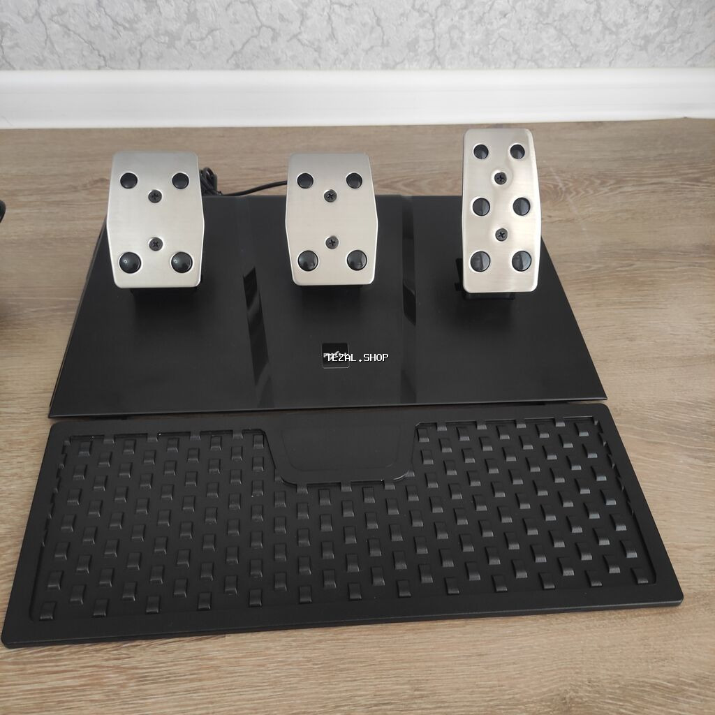 PXN V9 oyun sükan dəsti – 900° dönüşlü yarış sükanı, 3 pedallı blok və - şəkil 3