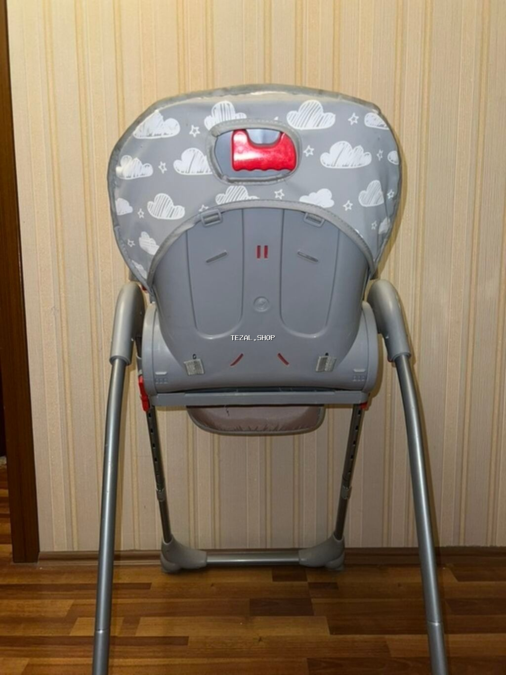 Uşaq yemək stulu – VAVA - Rəng: boz tonlarda, bulud naxışlı yumşaq - şəkil 5