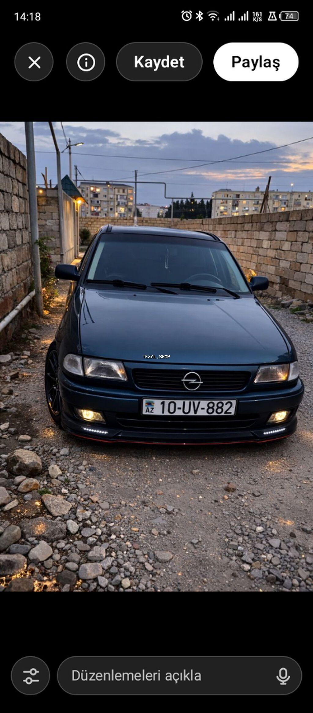 Bakı qeydiyyat nişanı