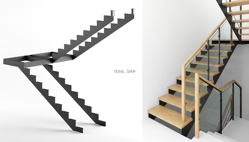 Demir pilləkənlər evlere bağ evlərinə yerinə uyğun dəmir - şəkil 5