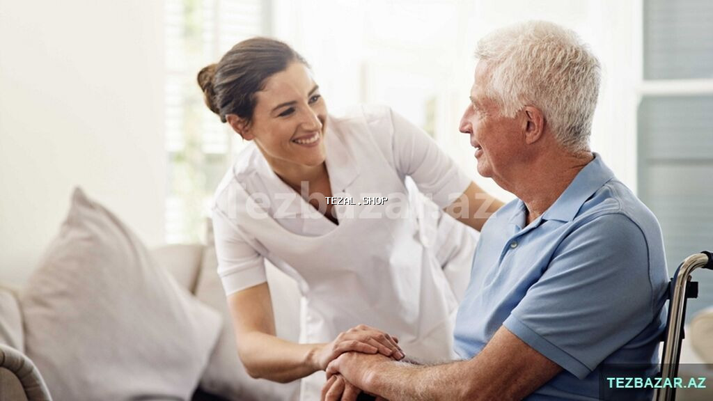 Xəstə baxımı və ev təmizliyi xidməti salam xeste baxicisi xanim