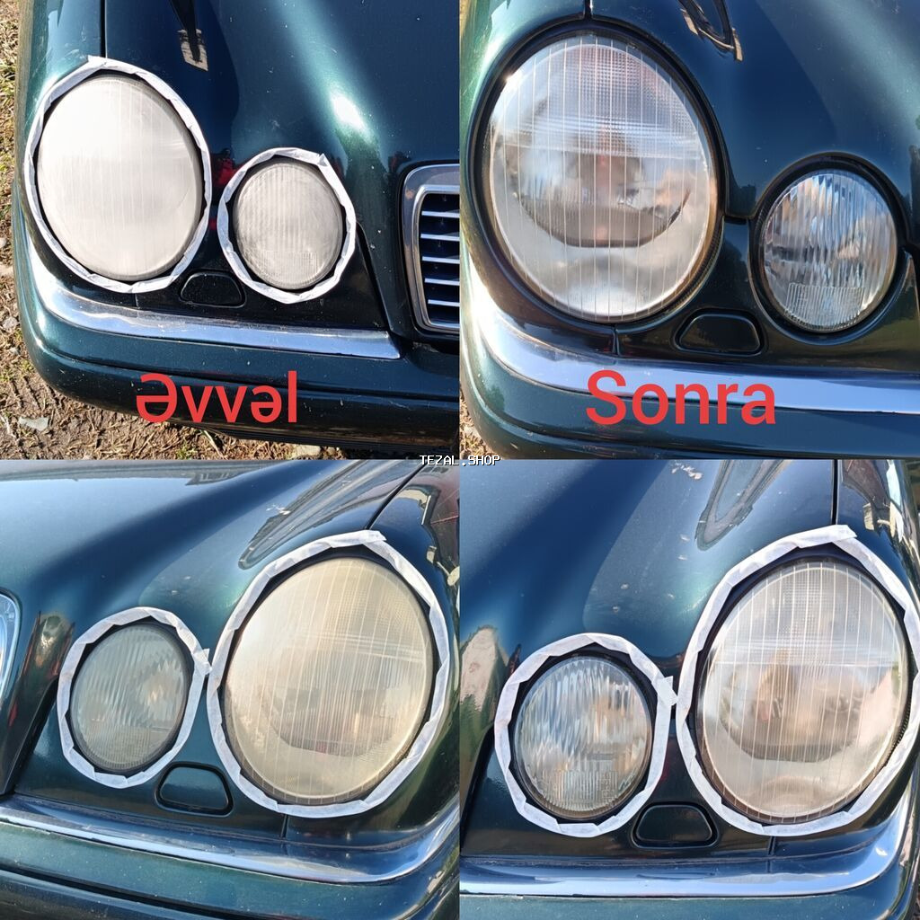 Solmuş faraları təmizləyir buxarla. 1 maşınlıq əlavə dərmanı üstündə - şəkil 2