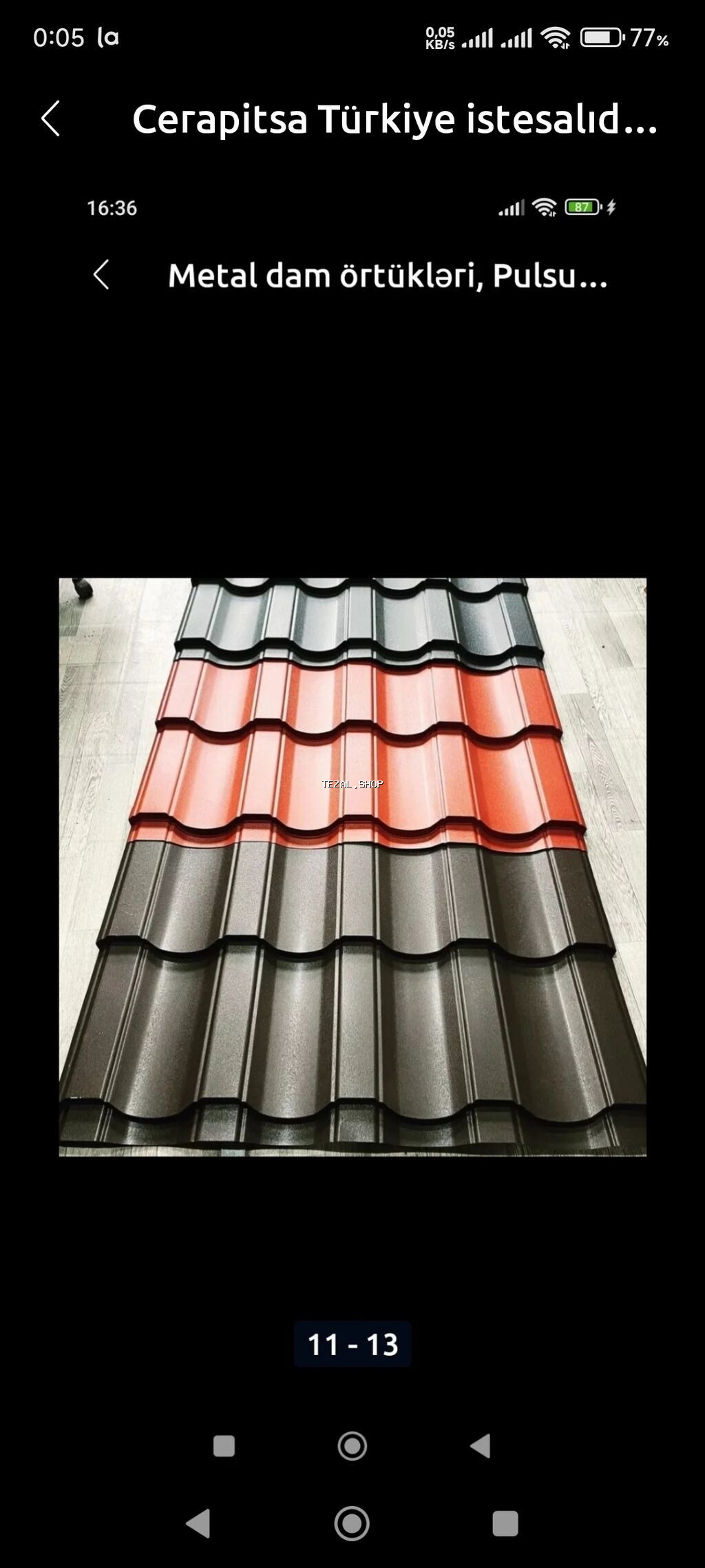 Metal dam örtükləri, rəng - Boz, Ödənişli çatdırılma, Zəmanətsiz, Kredit yoxdur - şəkil 2