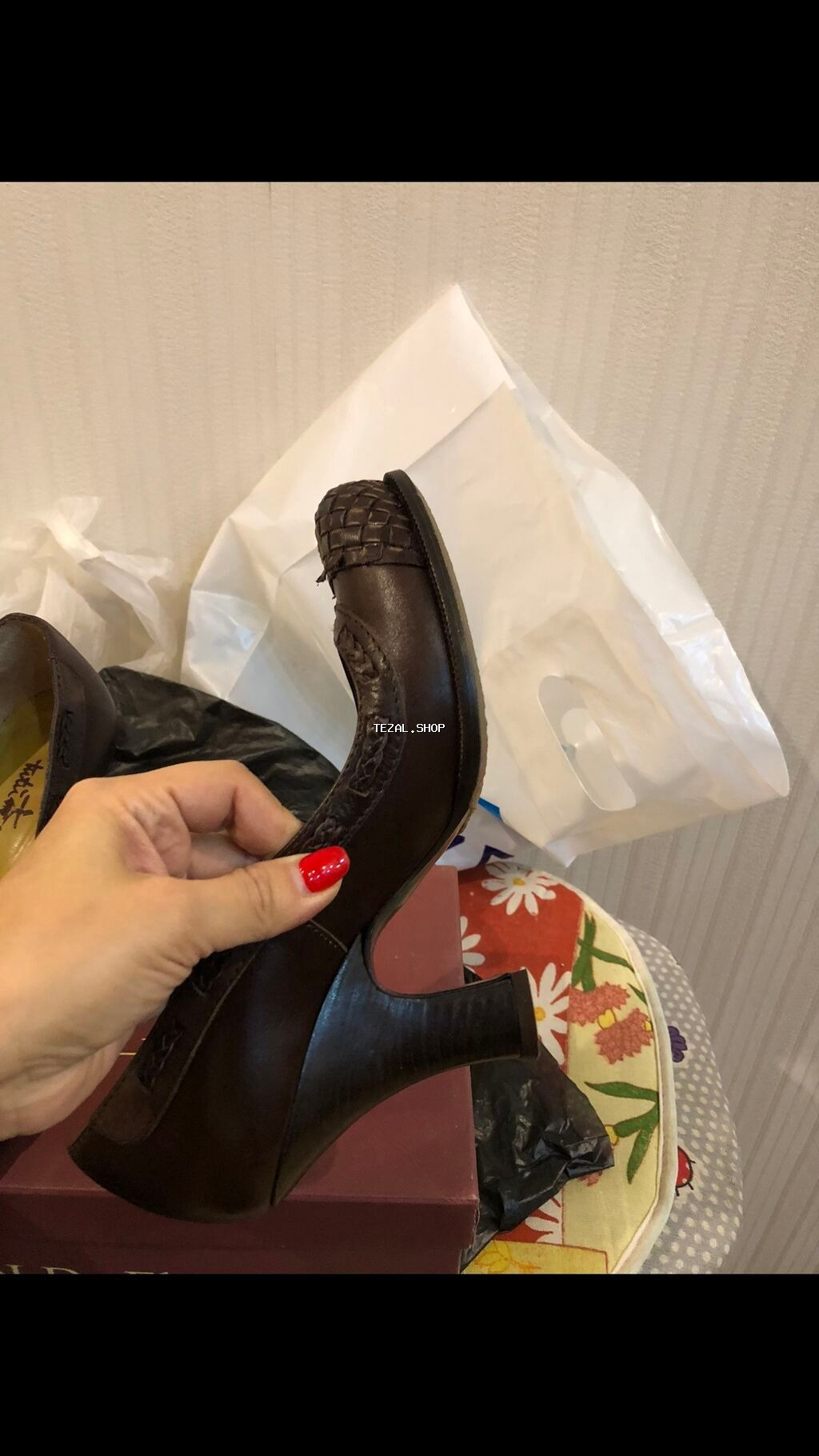 Tuflilər, Ölçü: 36, rəng - Qəhvəyi, Yeni - şəkil 4