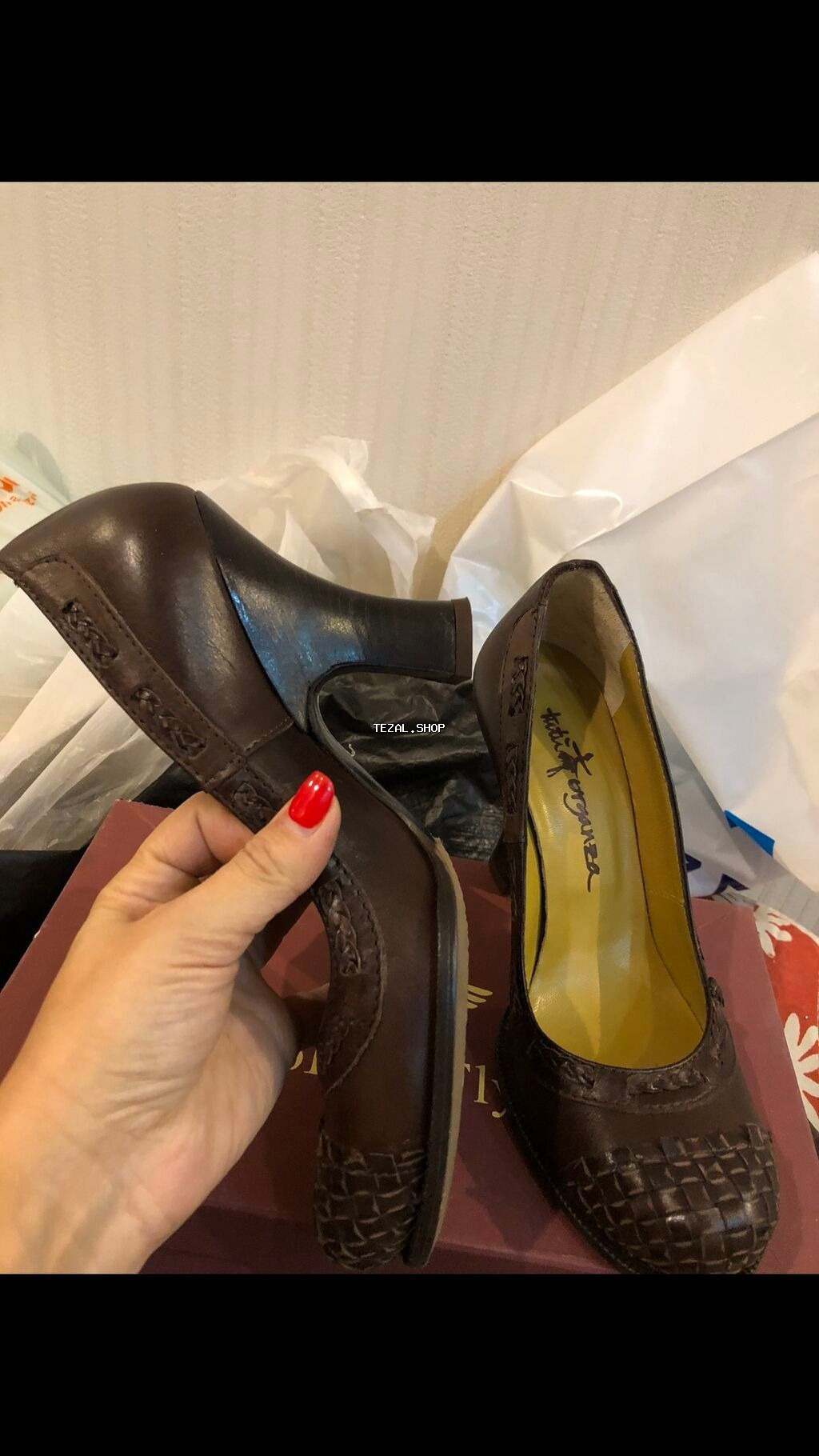 Tuflilər, Ölçü: 36, rəng - Qəhvəyi, Yeni - şəkil 5