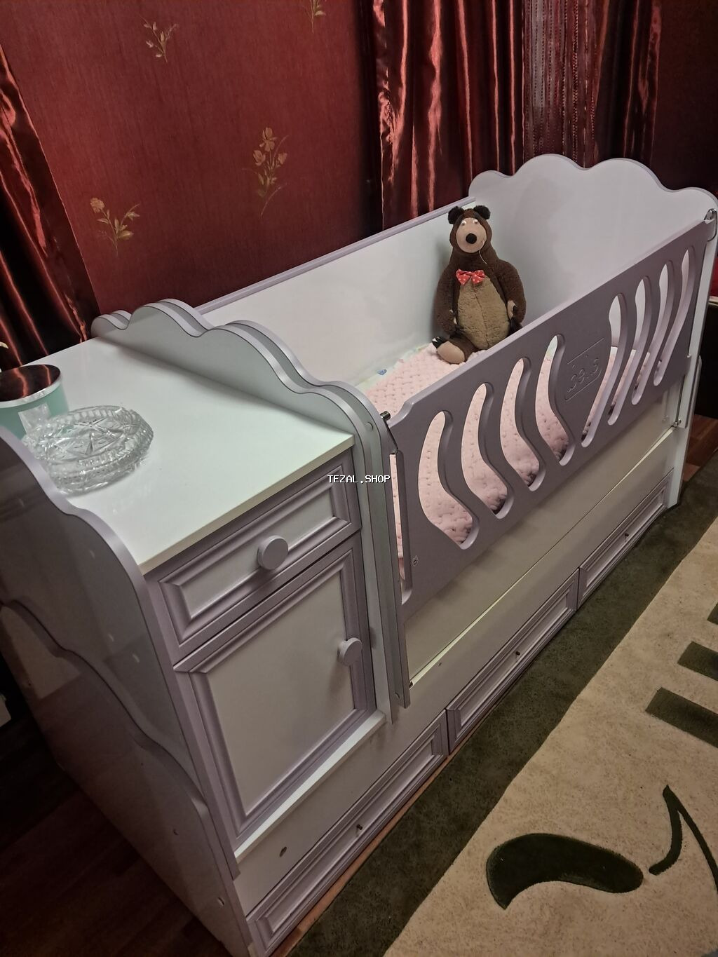 Oğlan və qız üçün, İşlənmiş, Beşik, Komod - şəkil 2