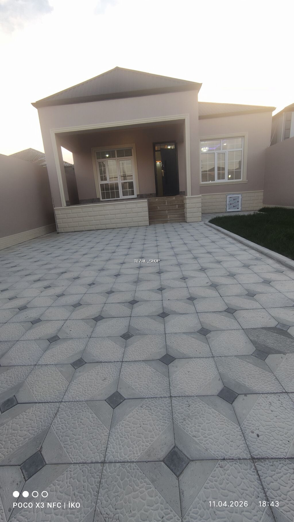 120 kv. m, 4 otaqlı, Qaz, İşıq, Su