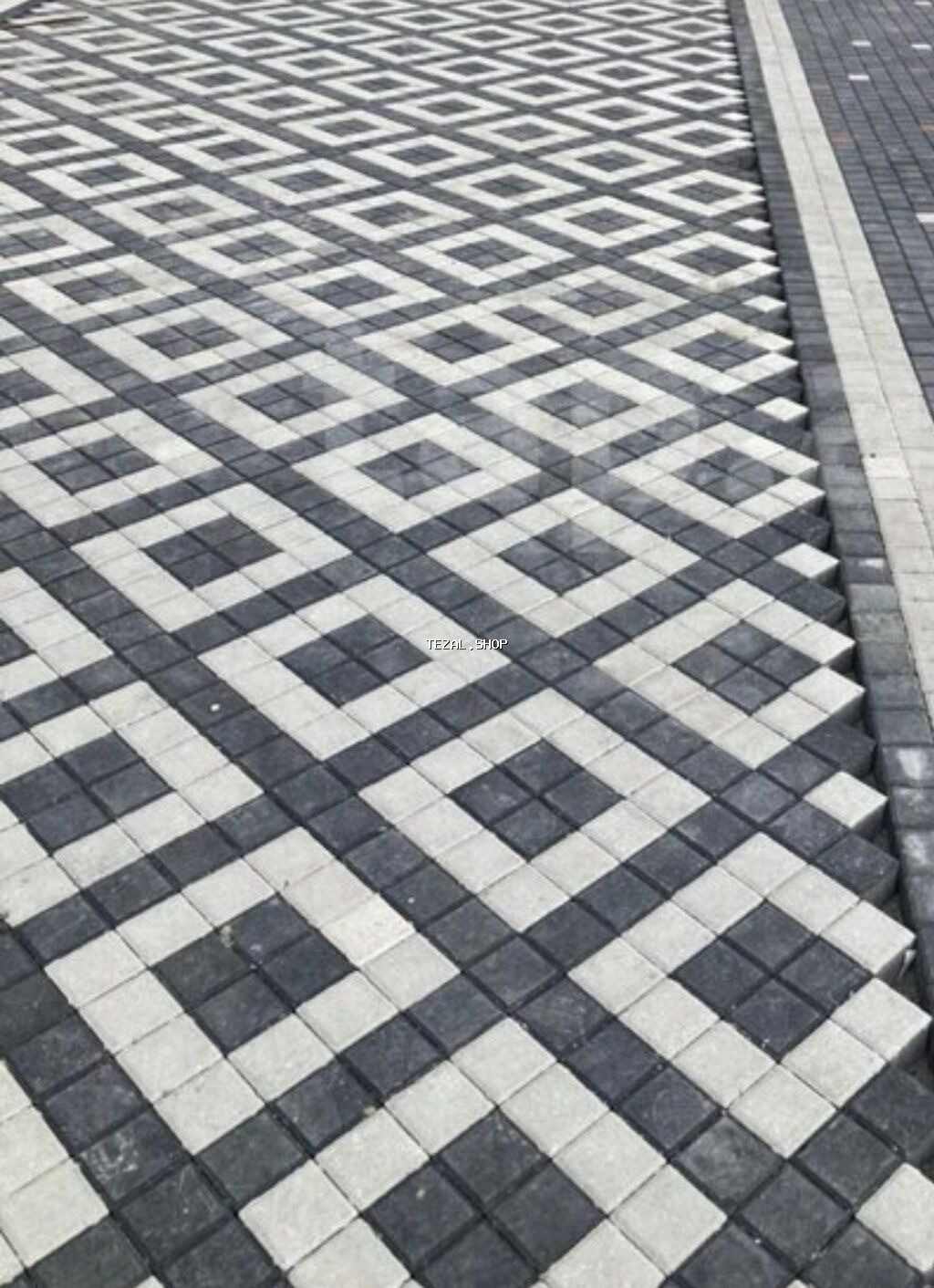 Tamet .qazon dasi .müxtəlif ölcülü beton piltələr .beton panellər yol - şəkil 2