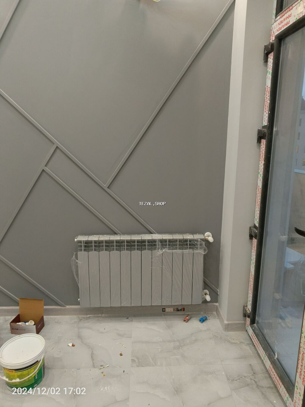 Kombi sisteminin cekilmesi.kanalzasiya sistemleri.Divar ici unitaz ve