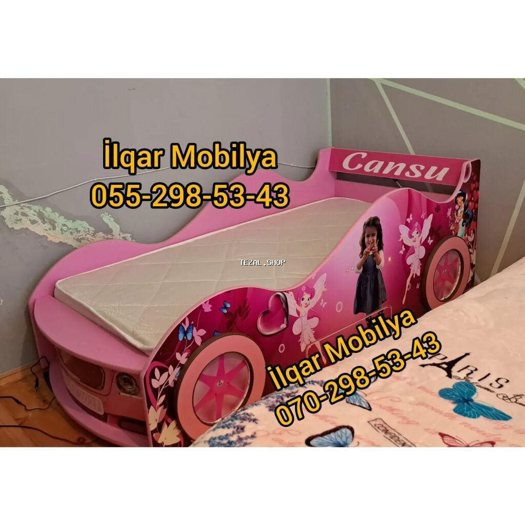 Yeni, Sifariş ilə, Maşın-çarpayı, Matrassız, Siyirməsiz - şəkil 2