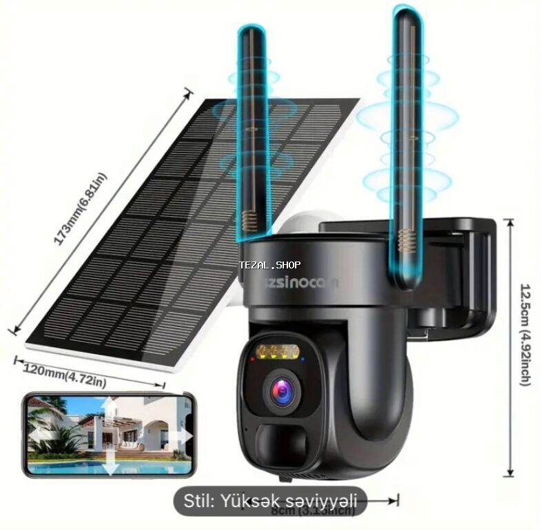 Günəş paneliylə işləyən kamera 📌 Məlumat üçün diqqətinizə çatdırırıq - şəkil 2
