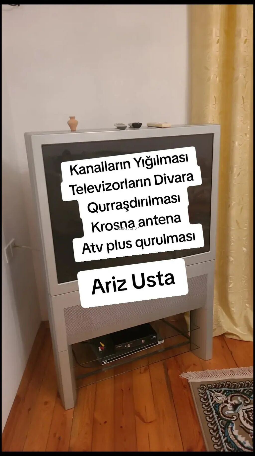 Kanallarin yiğilmasi. Krosnu ustasi. Televi̇zorlarin di̇vara - şəkil 2
