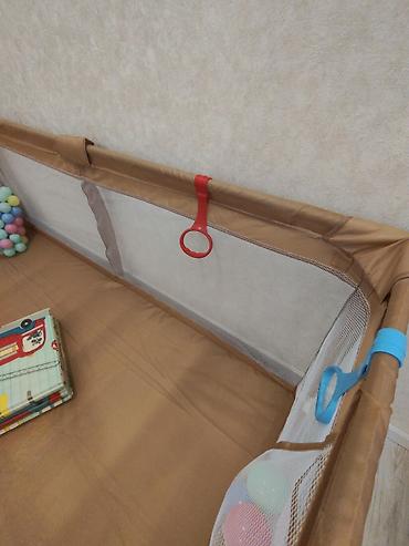 Uşaq üçün təhlükəsiz oyun manēji - Geniş kvadrat forma; möhkəm borulu - şəkil 3