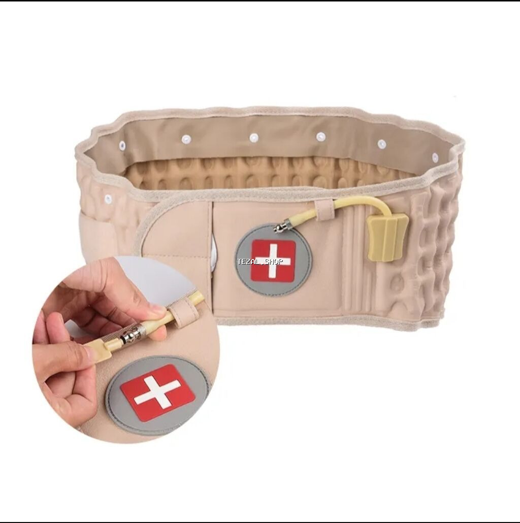 Qrija əleyhinə şişmə bel kəməri bel dartma cihazı aşağı ətraf - şəkil 4