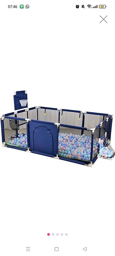 Uşaq oyun manjeri – toplu oyun meydançası - Ölçülər: ümumi uzunluq - şəkil 2