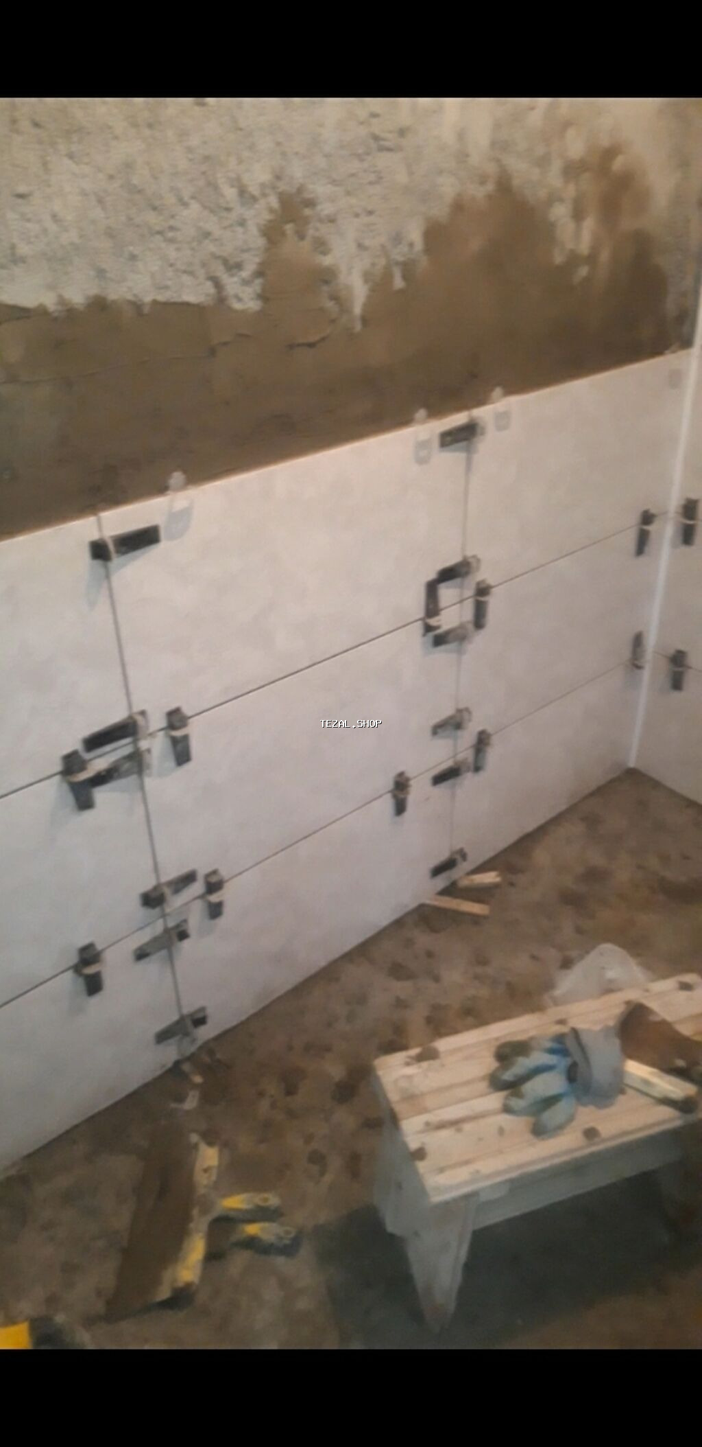 Kapron bak Temiri Malyar suvaq işləri. alçipan bəzək oboy vurulması - şəkil 4