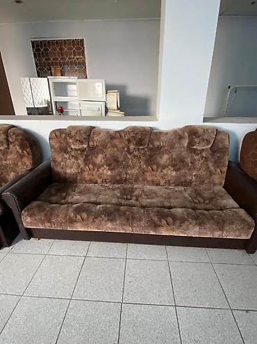 İşlənmiş, Divan, 4 kreslo, Bazalı, Açılan - şəkil 2