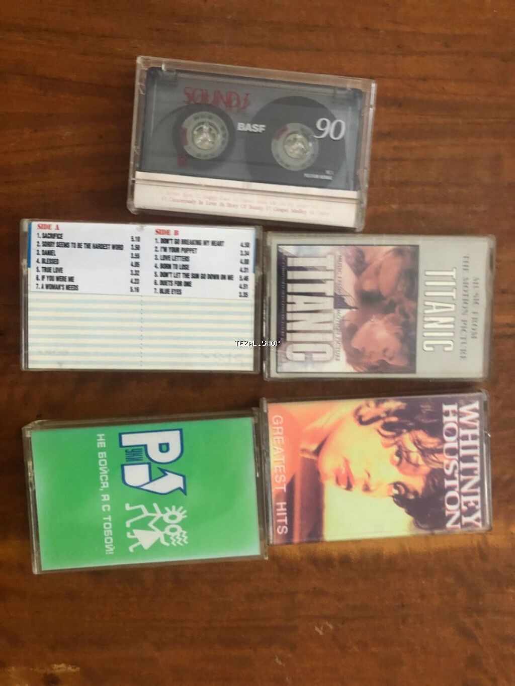 90-ci illerin maqnitafon kasetleri 1 ededi 7 manat